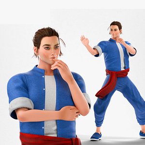 3D model Stylized Male Character