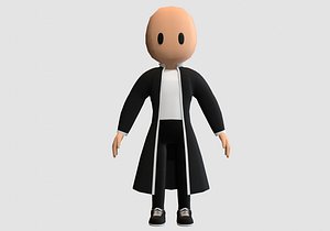 chic cartoon man