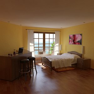 3ds max hotel room