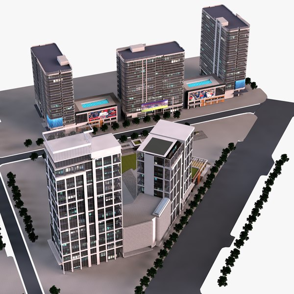 modelo 3d city buildings - TurboSquid 2061661
