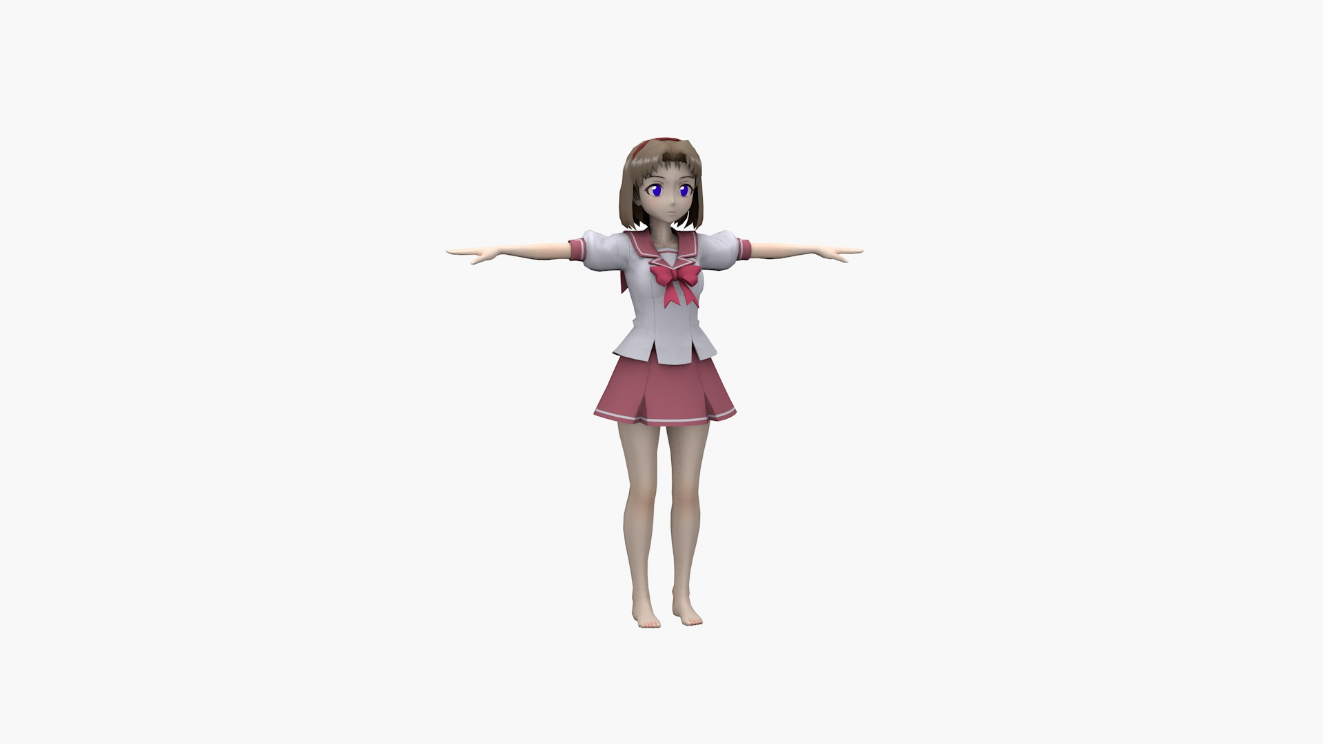 1920px x 1080px - Anime Schoolgirl 3D model - TurboSquid 1851618