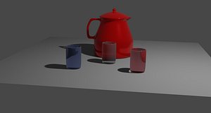 glass tea 3D model