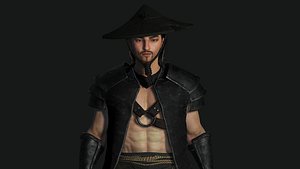 3D model AAA 3D REALISTIC ASIAN CHARACTER - JAPANESE WARRIOR ASSASSIN 02