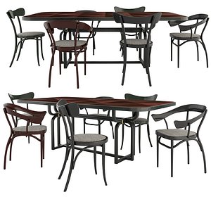 bistrotstuhl cafestuhl chairs caryllon 3D model