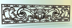 3D decor cast iron