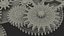 gear mechanism bronze 3D model