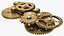 gear mechanism bronze 3D model