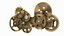 gear mechanism bronze 3D model