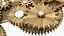 gear mechanism bronze 3D model