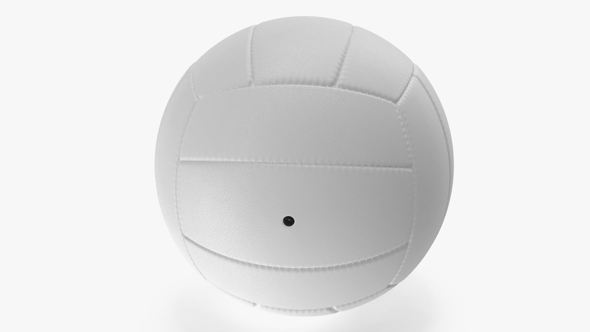 Leather Volleyball Ball White 3D model preview