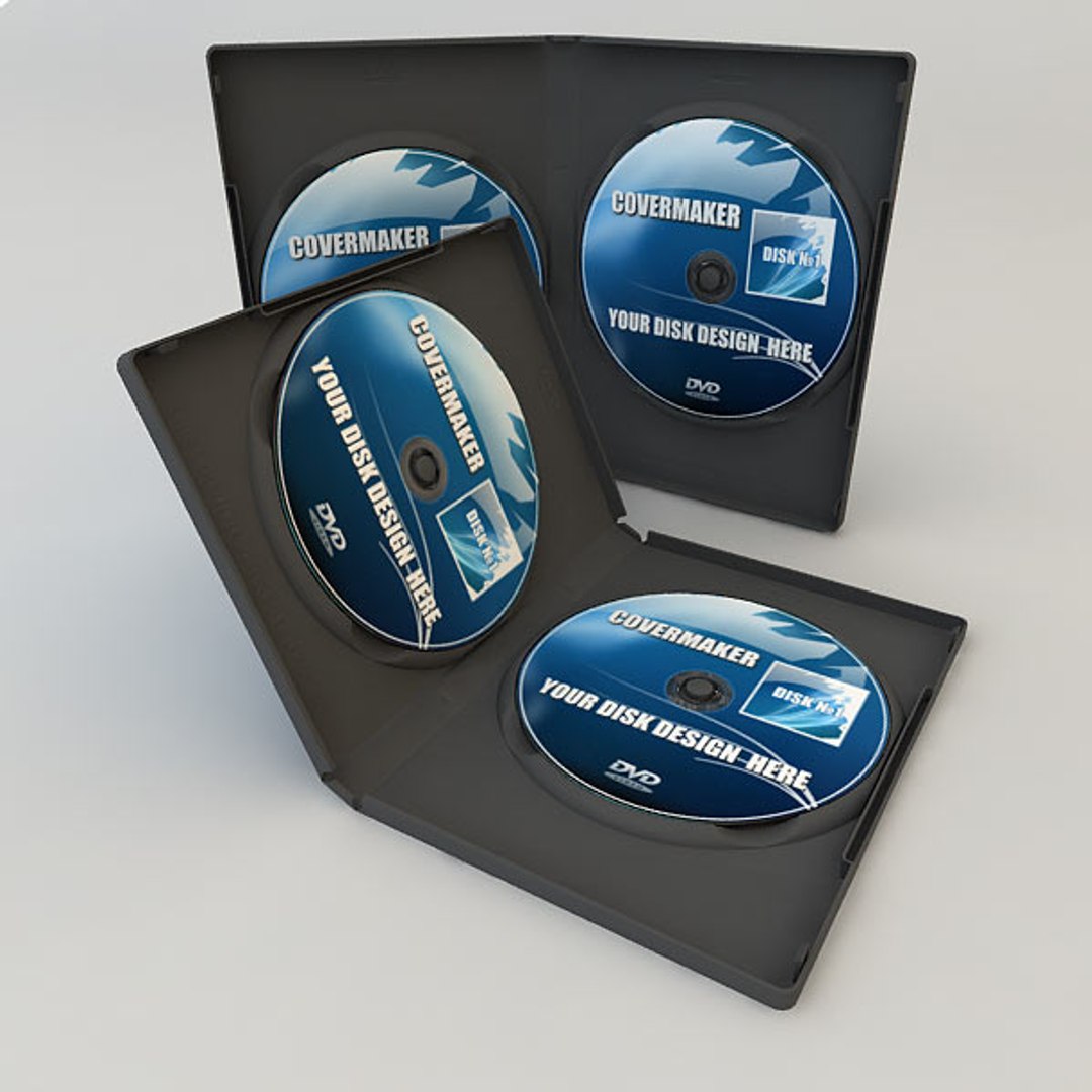 Double Dvd Case Disk 3d Model