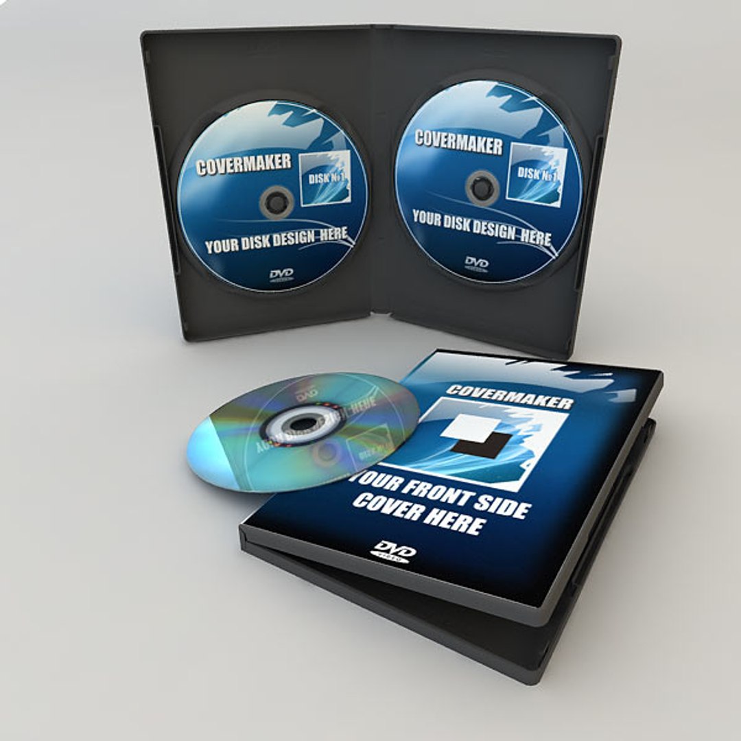 Double Dvd Case Disk 3d Model