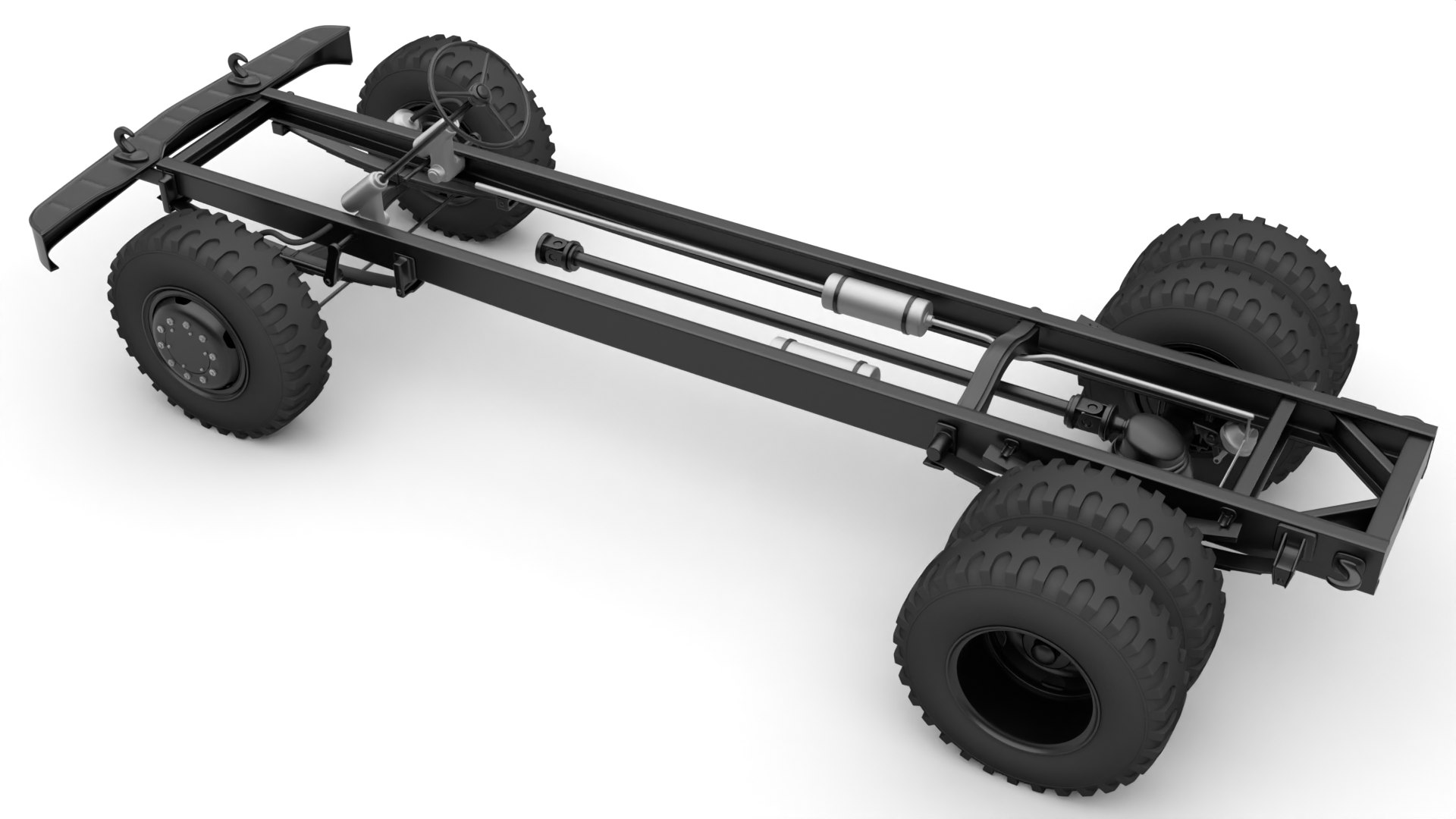 3D Model Truck Chassis - TurboSquid 1841322