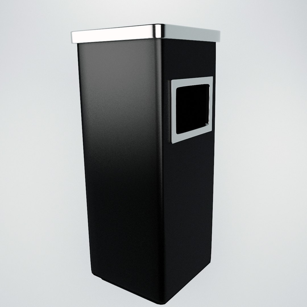 3d max ashtray bin