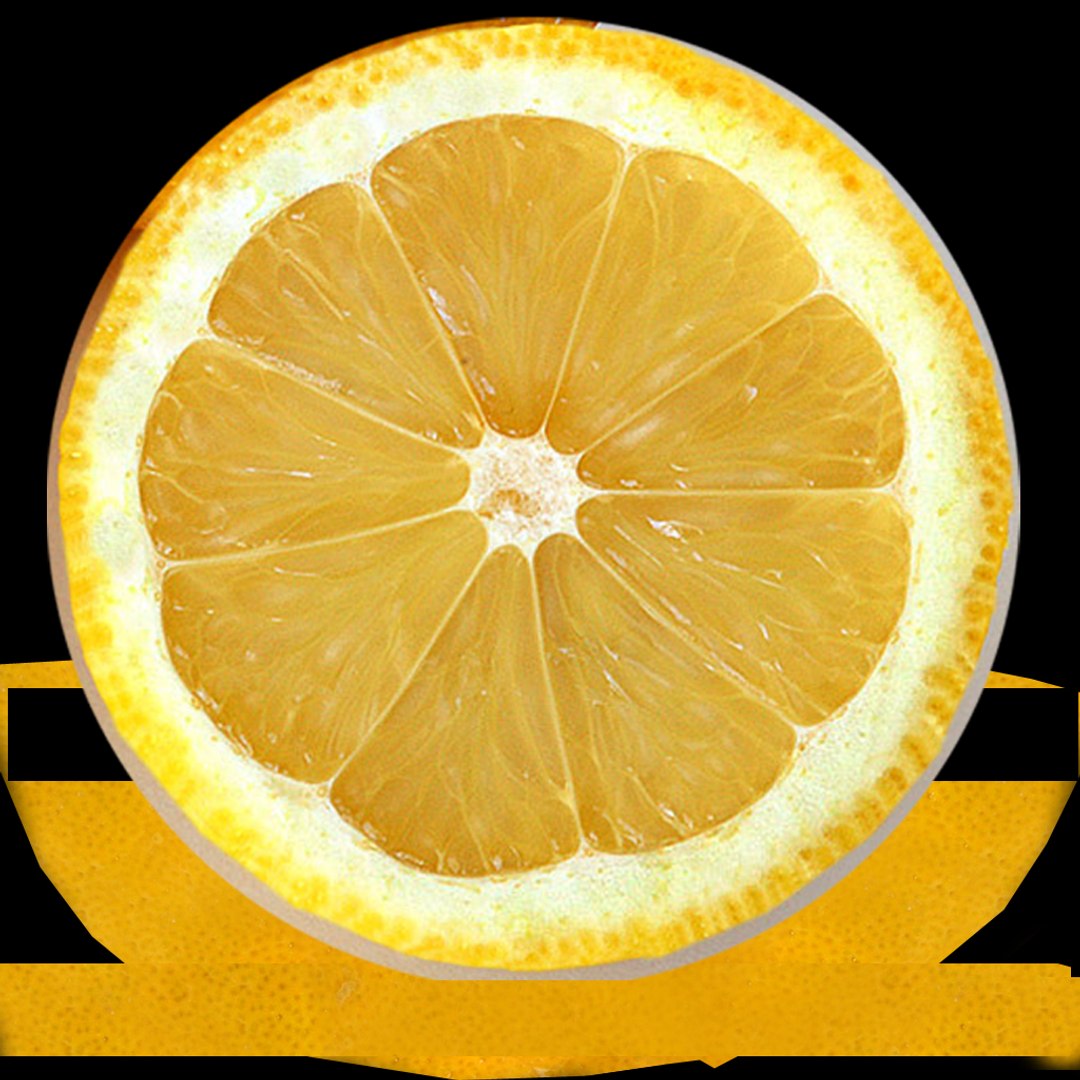 3d model realistic lemon