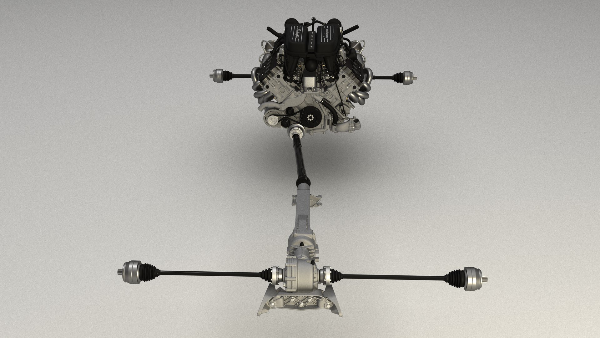 3D Huracan Powertrain TurboSquid 2087097