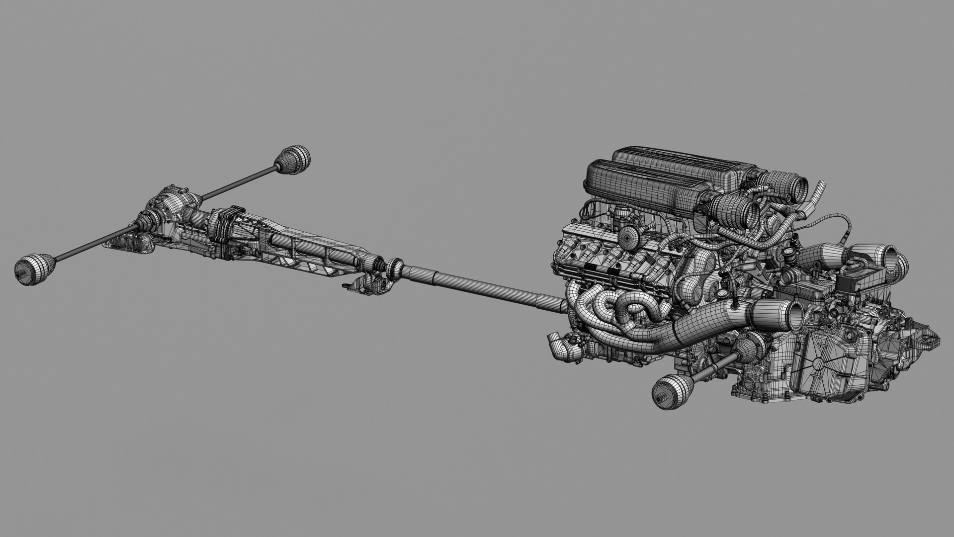 3D Huracan Powertrain TurboSquid 2087097