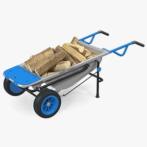 3D model garden cart firewood