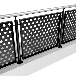 3D stainless steel iron railing