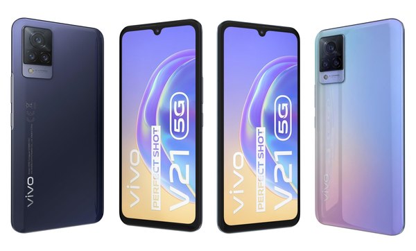 Vivo V21e 5G Blue And Purple 3D model
