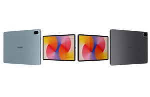 Huawei MatePad SE 11 Gray And Blue Low Poly 3D model