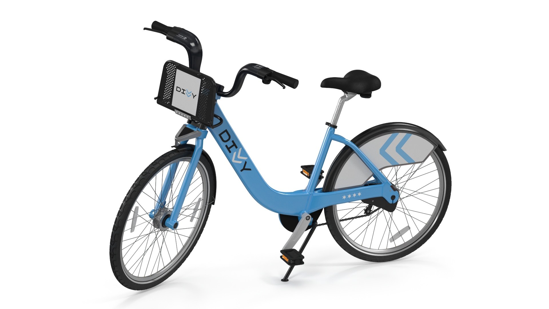 City Bike Share Program Bicycle 3D model preview