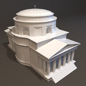 st alexander church neoclassical 3d model