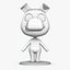 cartoon animation character model