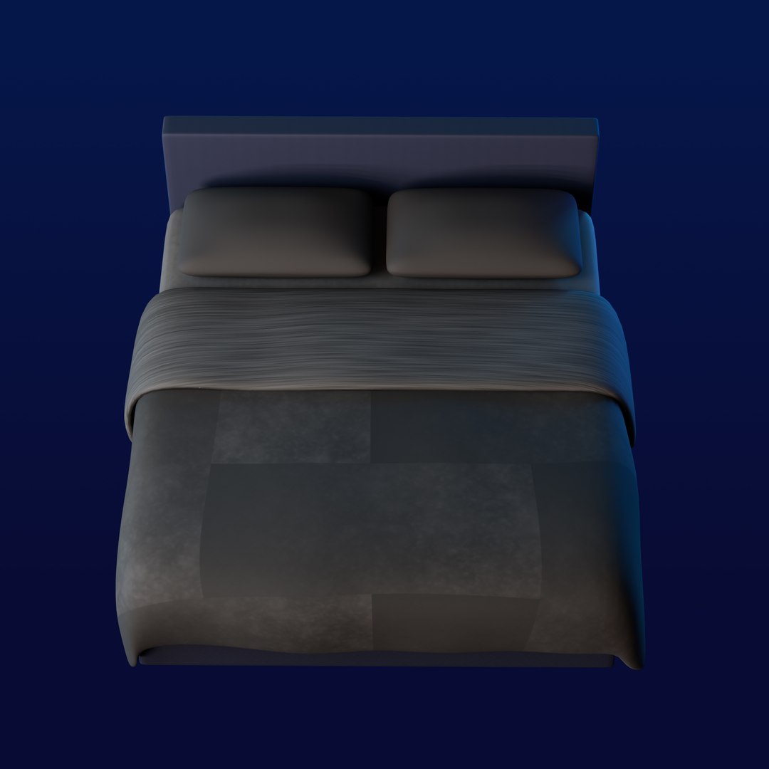 3D Bed https://p.turbosquid.com/ts-thumb/oC/KunNTg/BH/bed02/jpg/1744029844/1920x1080/fit_q87/06d73621846c01b7405bcaa0138148679b5941f2/bed02.jpg