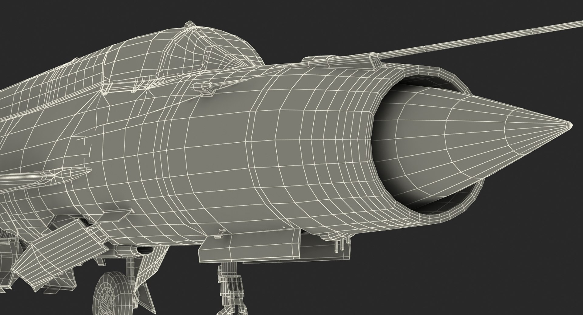 3d model mig-21 bison indian air force