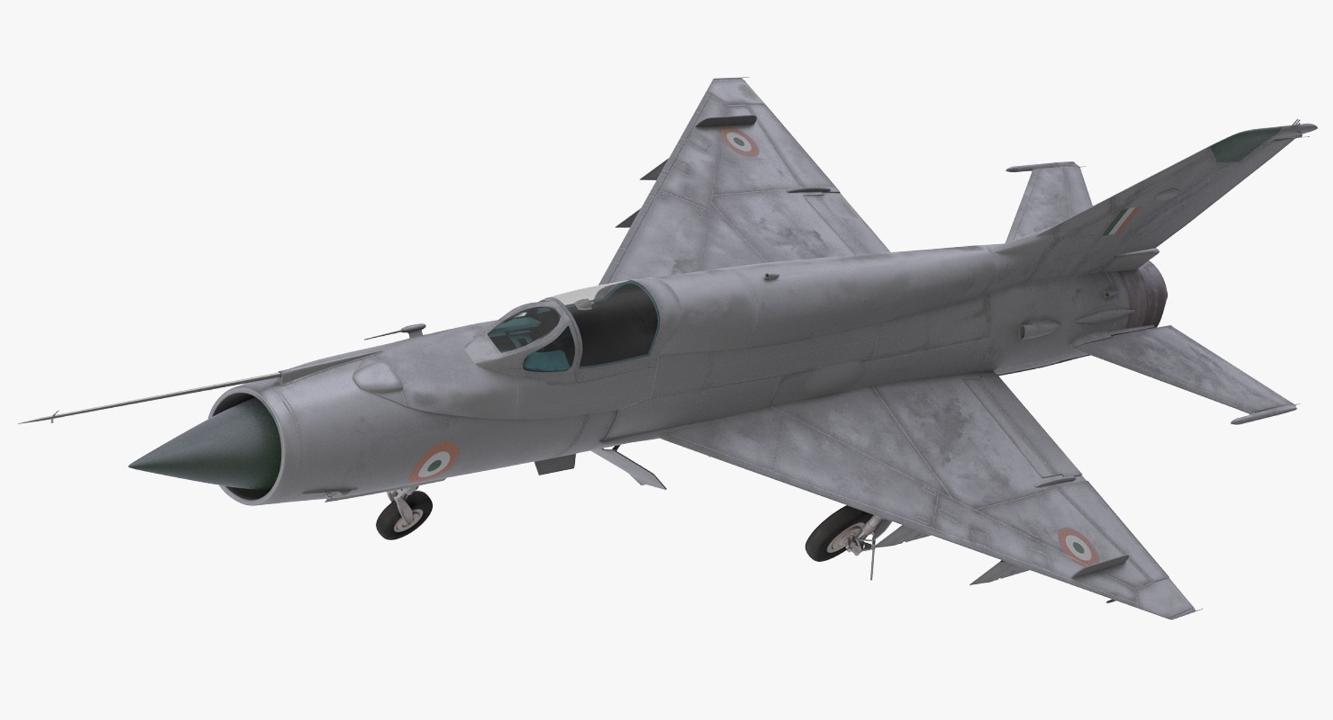 3d model mig-21 bison indian air force