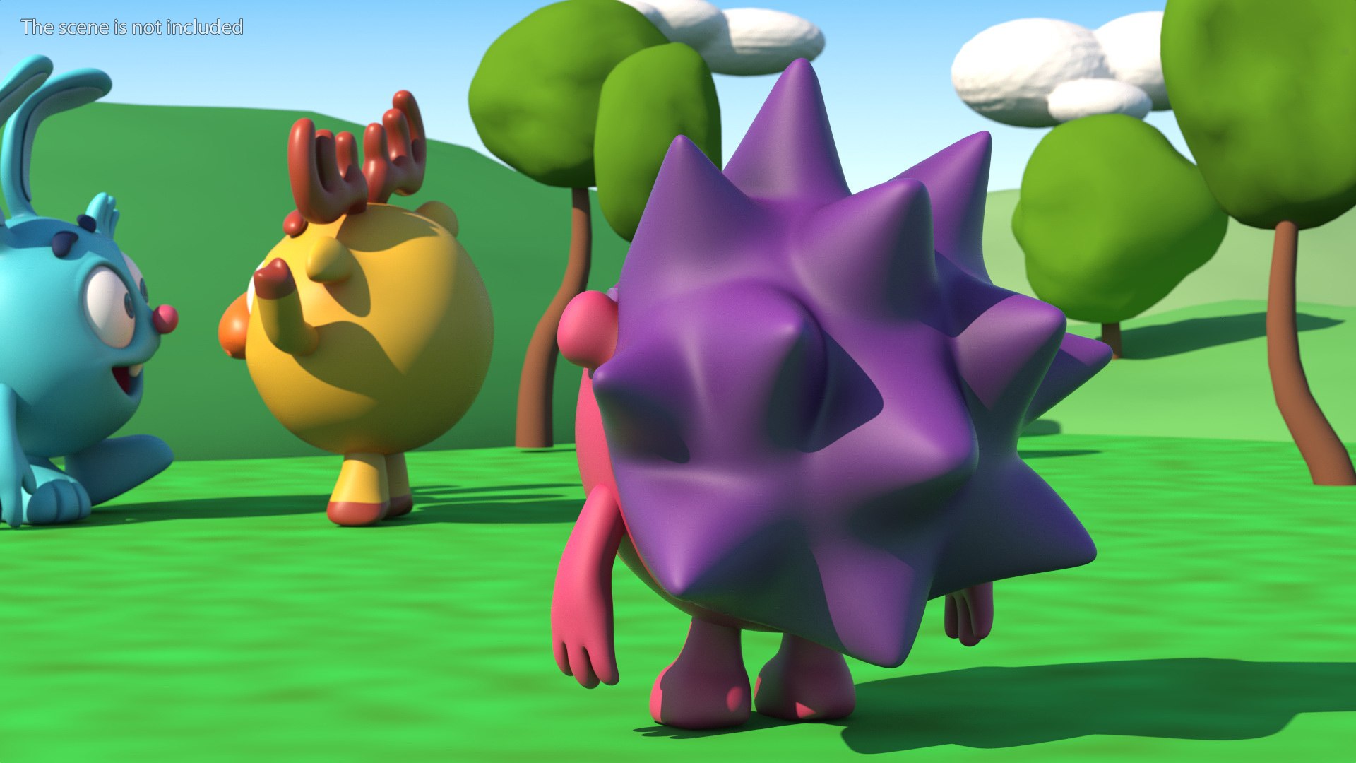 BalloonToons Chiko Character Scared Pose 3D - TurboSquid 2121879