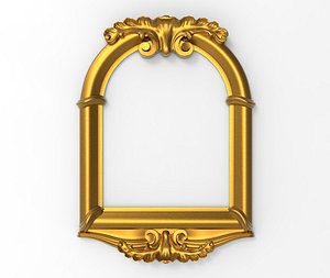frame acanthus carving 3D model