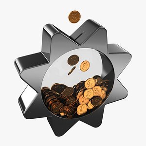 3D Coin Bank model