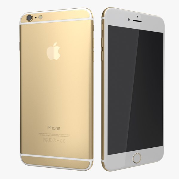 iphone 6 gold modeled obj