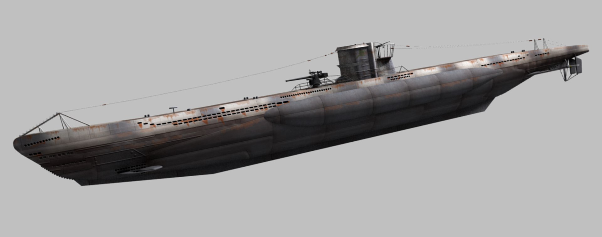 3d obj type viic u-boat u-96