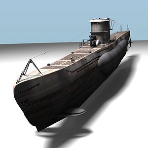 3d obj type viic u-boat u-96