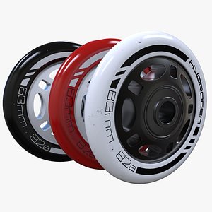 roller wheels 3d model