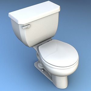 3d model toilet