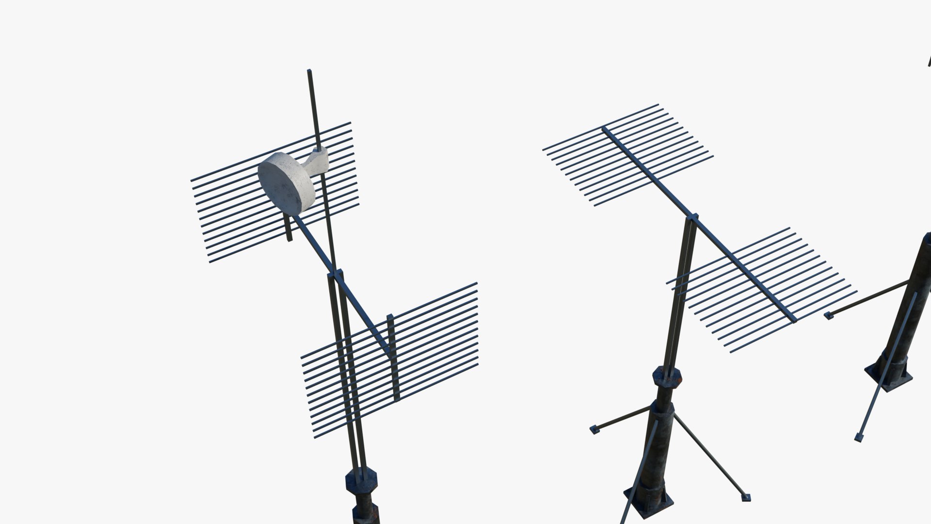 Rooftop Antenna Kit Model TurboSquid 2079078