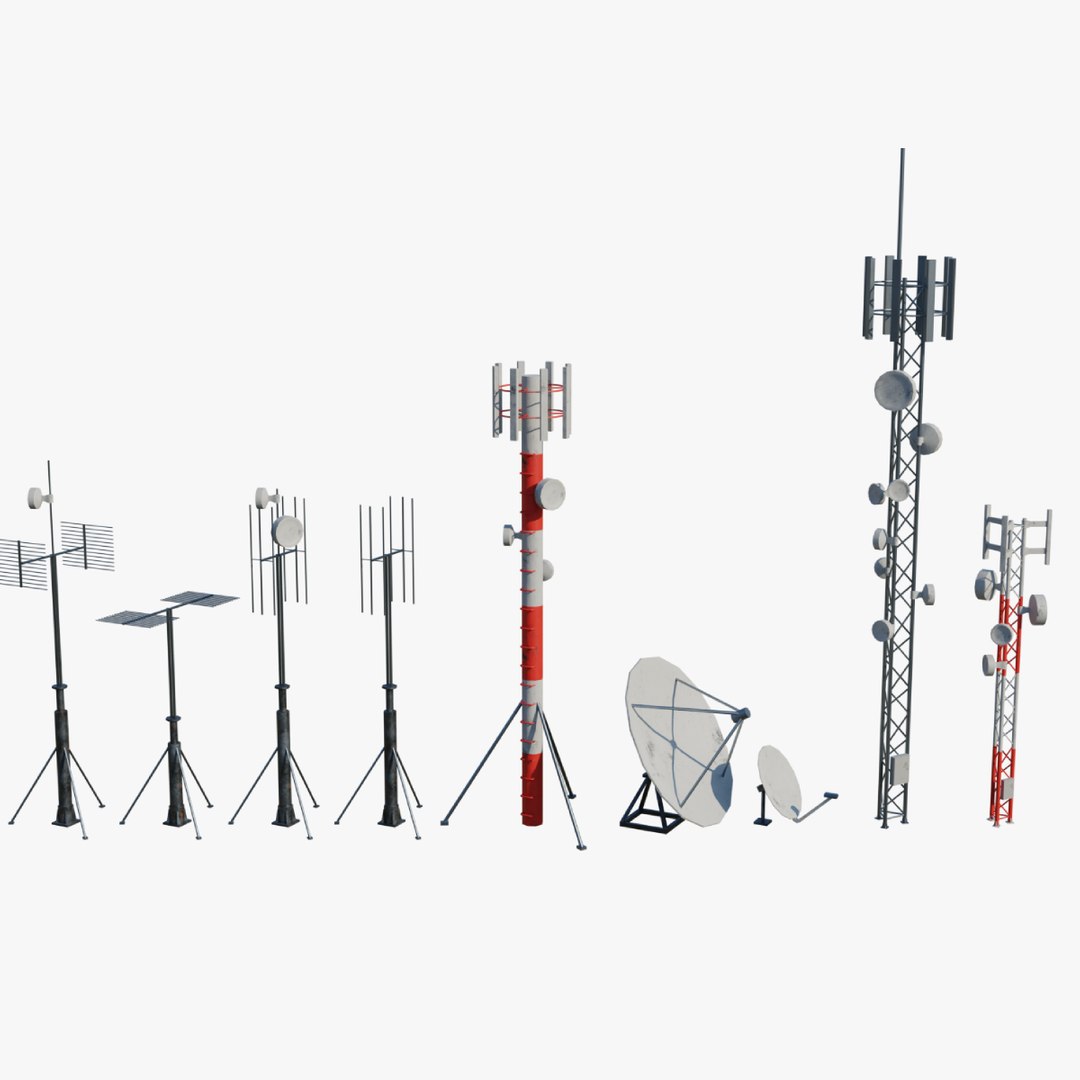 Rooftop Antenna Kit Model - TurboSquid 2079078