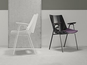 Shell Armchair with Seat Cushion