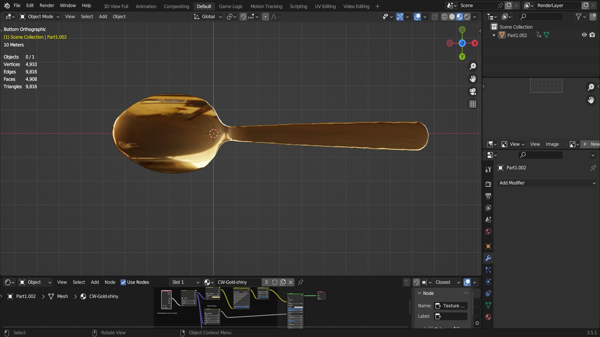 3D Golden Spoon Model - TurboSquid 2020866
