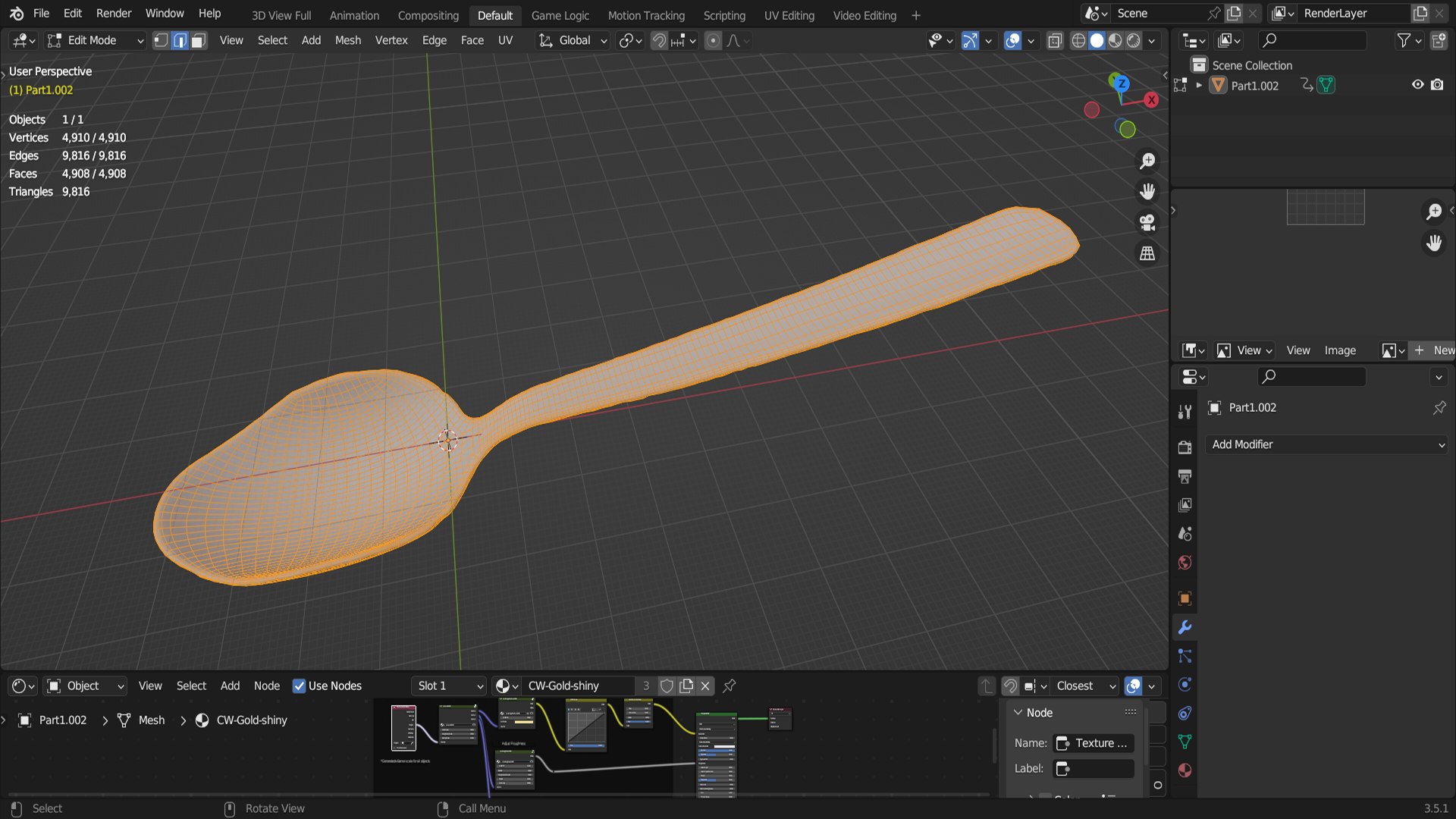 3D Golden Spoon Model - TurboSquid 2020866