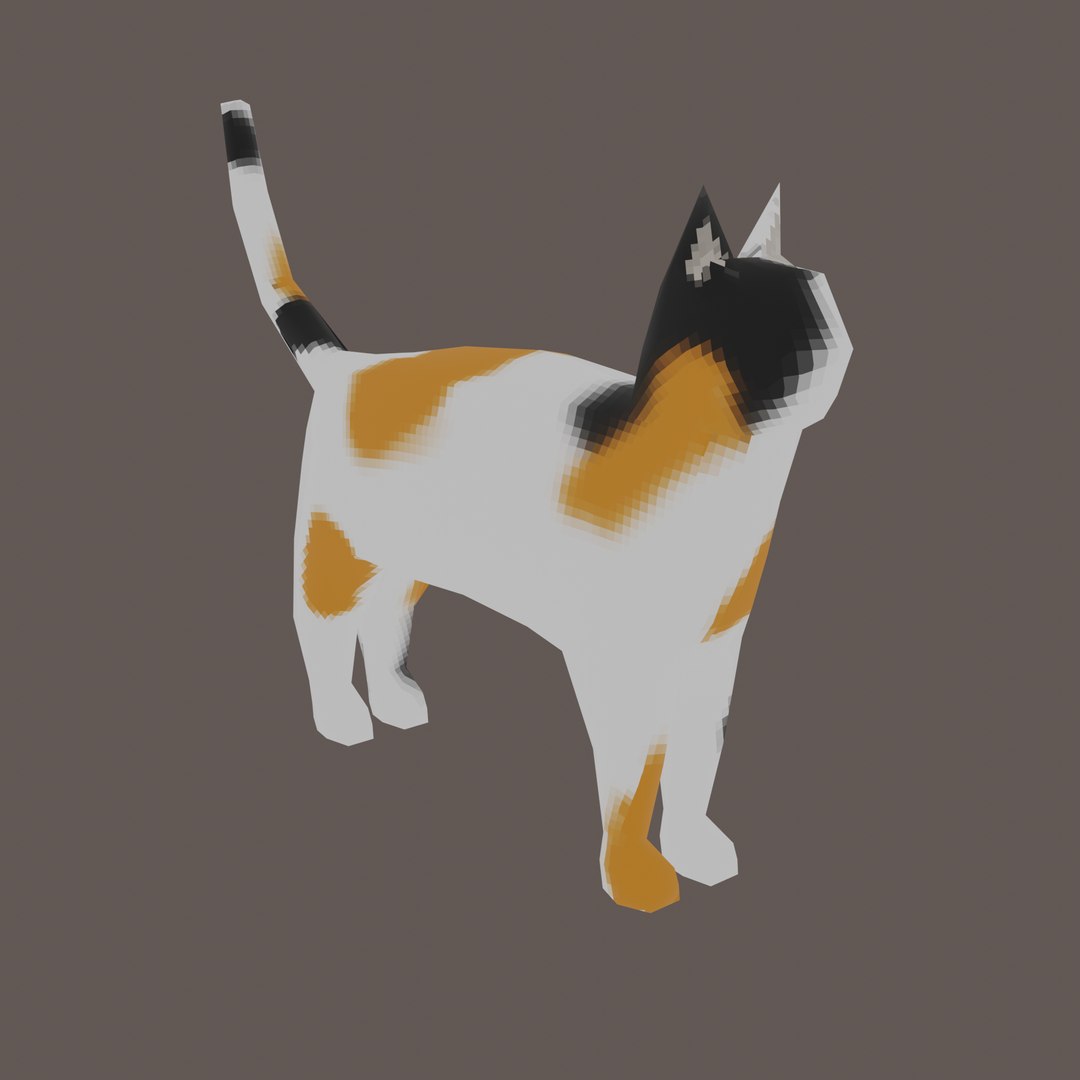 Low Poly Cat 3D model https://p.turbosquid.com/ts-thumb/oC/j7in1u/E3/catcalico1/png/1694846068/1920x1080/fit_q87/063f1285cd1f5042785bde7543e603fb75d3d1b7/catcalico1.jpg