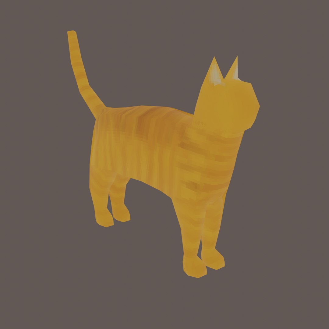 Low Poly Cat 3D model https://p.turbosquid.com/ts-thumb/oC/j7in1u/ZB/catorangetabby1/png/1694846123/1920x1080/fit_q87/75032deaa08b7300bb52de386f25f7457b77ff58/catorangetabby1.jpg