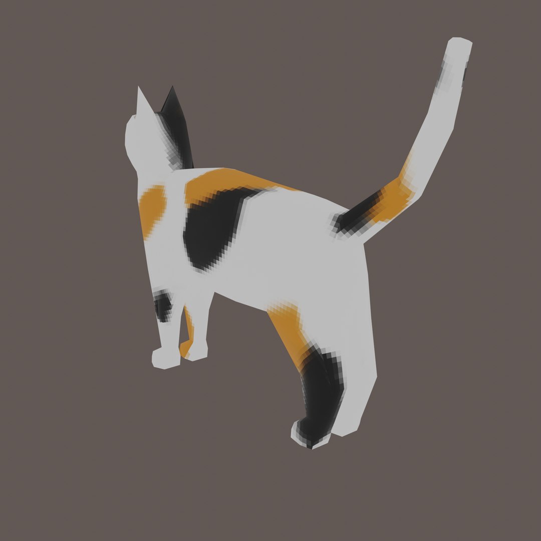 Low Poly Cat 3D model https://p.turbosquid.com/ts-thumb/oC/j7in1u/tH/catcalico4/png/1694846087/1920x1080/fit_q87/d1852ad735395a0f9141498f7048bfa59334fe50/catcalico4.jpg