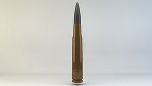 3d bullet casing hd lighting model