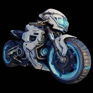 Voidrunner Sci-Fi Motorcycle 3D Model