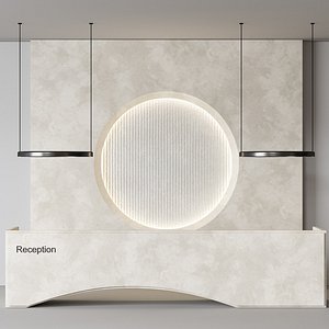 Office Furniture Reception Design 04 model